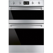 Smeg DOSF6390X Classic Built-In Electric Double Oven, Stainless Steel, A Rated