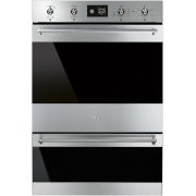 Smeg DOSP6390X Classic Built-In Electric Double Oven with Pyrolytic Cleaning, Stainless Steel, A Rated