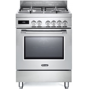 DeLonghi DSC 626MF-1 Modern Dual Fuel Cooker with Single Oven, Stainless Steel, A Rated