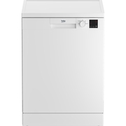 Beko DVN04X20W Dishwasher, 13 Place Settings, White, E Rated
