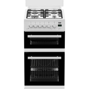 Beko EDG507W Gas Cooker with Separate Grill, White, A+ Rated