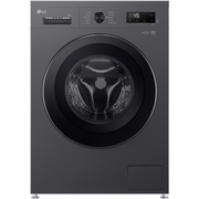 LG F4X1009NMK Washing Machine, 9kg, 1400 Spin, Grey, A Rated