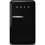 Smeg FAB10HRBL6 Retro Minibar Refrigerator, Black, D Rated