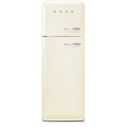 Smeg FAB30LCR6UK Retro Static Fridge Freezer, 80/20, Cream, C Rated