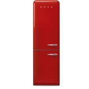 Smeg FAB32LRD6UK Retro Total No Frost Fridge Freezer, 60/40, Red, C Rated