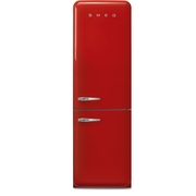 Smeg FAB32RRD6UK Retro Total No Frost Fridge Freezer, 60/40, Red, C Rated