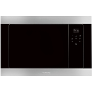 Smeg FMI320X2 Classic Stainles Steel Built-In Microwave with Grill, Stainless Steel