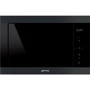 Smeg FMI325N Built-In Microwave with Grill, Black