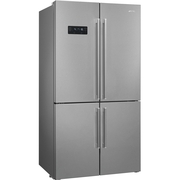 Smeg FQ60XDE American Fridge Freezer, Stainless Steel, E Rated,  Non-Plumbed