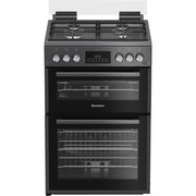 Blomberg GGRN655N Gas Cooker with Double Oven, Grey, A+ Rated