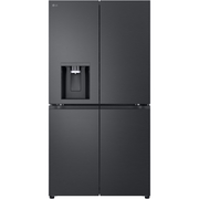 LG GMF960EV4E American Fridge Freezer,  Plumbed, Black, E Rated