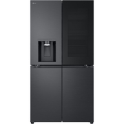 LG GMK960EV2E American Fridge Freezer,  Plumbed, Black, E Rated