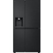 LG GSLE81EPBC American Fridge Freezer,  Non-Plumbed, Black, C Rated
