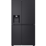 LG GSLE91EVAB American Fridge Freezer,  Non-Plumbed, Black, B Rated