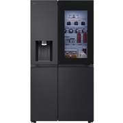 LG GSXE80EVBE InstaView&trade; American Fridge Freezer, Black, E Rated,  Plumbed