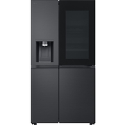 LG GSXE90EVAD American Fridge Freezer,  Plumbed, Black, D Rated