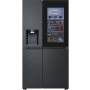 LG GSXE90EVDD American Fridge Freezer,  Plumbed, Black, D Rated