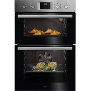 AEG GU5CP20M Built-In Electric Double Oven, Stainless Steel, A Rated