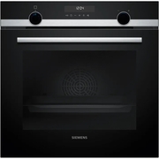 Siemens HB578GBS7B iQ500 Built-In Electric Single Oven with Pyrolytic Cleaning, Black, A+ Rated