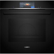 Siemens HB778G3B1B iQ700 Built-In Electric Single Oven with Pyrolytic Cleaning, Black, A+ Rated