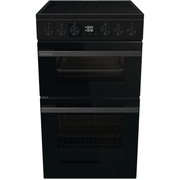 Hisense HDCEC5C10B Ceramic Electric Cooker with Double Oven, Black, A Rated