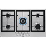 AEG HGX95320SM 3000 86cm 5 Burner Gas Hob, Stainless Steel