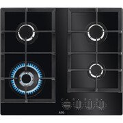 AEG HKB64420NB 6000 59cm 4 Burner Gas Hob, Black