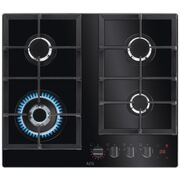 AEG HKB64450NB FlameLight 59cm 4 Burner Gas Hob, Black