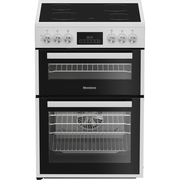 Blomberg HKRN651W Ceramic Electric Cooker with Separate Grill, White, A Rated