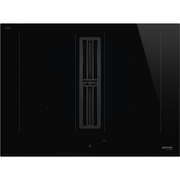 Smeg HOBD472D2 70cm Vented Hob, Black, A+ Rated