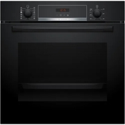 Bosch HQA574BB3B Series 4 Built-In Electric Single Oven with Pyrolytic Cleaning, Black, A+ Rated