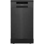 Hisense HS523E15BUK Slimline Dishwasher, 10 Place Settings, Black, E Rated