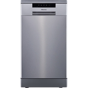 Hisense HS523E15XUK Slimline Dishwasher, 10 Place Settings, Stainless Steel, E Rated