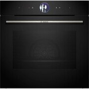 Bosch HSG7364B1B Series 8 Built-In Electric Single Oven with Steam Function, Black, A+ Rated