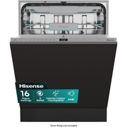 Hisense HV16AUK Fully Integrated Dishwasher, 16 Place Settings, A Rated