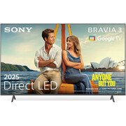 Sony K85S38BP.UKA BRAVIA 3 85" LED Smart Television, 4K Ultra HD, Black, E Rated