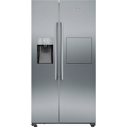 Siemens KA93GAIDP iQ500 American Fridge Freezer,  Plumbed, Stainless Steel, D Rated