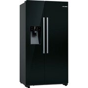 Bosch KAD93ABEP Series 6 American Fridge Freezer,  Plumbed, Black, E Rated