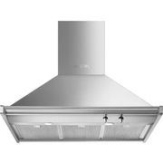 Smeg KD90HXE Opera 90cm Chimney Cooker Hood, Stainless Steel, A+ Rated