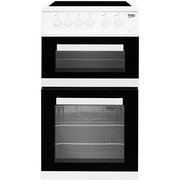 Beko KDC5422AW Ceramic Electric Cooker with Separate Grill, White, A Rated