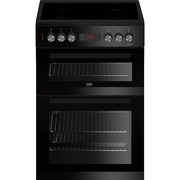 Beko KDC653K Ceramic Electric Cooker with Double Oven, Black, A Rated