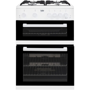 Beko KDG611W Gas Cooker with Double Oven, White, A+ Rated