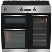 Beko KDVI90X 90cm Induction Range Cooker, Stainless Steel, A Rated