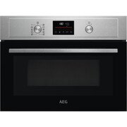 AEG KMX365060M Built-In Combination Microwave Oven, Stainless Steel
