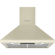 Smeg KSED65PE 60cm Chimney Cooker Hood, Cream, B Rated
