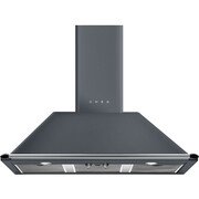 Smeg KT100GRE Victoria 100cm Chimney Cooker Hood, Grey, A Rated