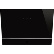 Smeg KV28N 80cm Chimney Cooker Hood, Black, A Rated
