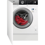 AEG L7WC8632BI 7000 Series Integrated Washer Dryer, 8kg, 1600 Spin, White