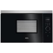 AEG MBB1756DEM Built-In Microwave with Grill, Stainless Steel and Black