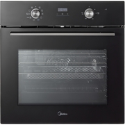 Midea MBO65M90D2-BK Built-In Electric Single Oven, Black, A+ Rated